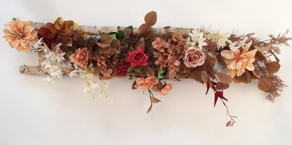 Fall Flower Garland: Autumn Wedding Arch Centerpiece
