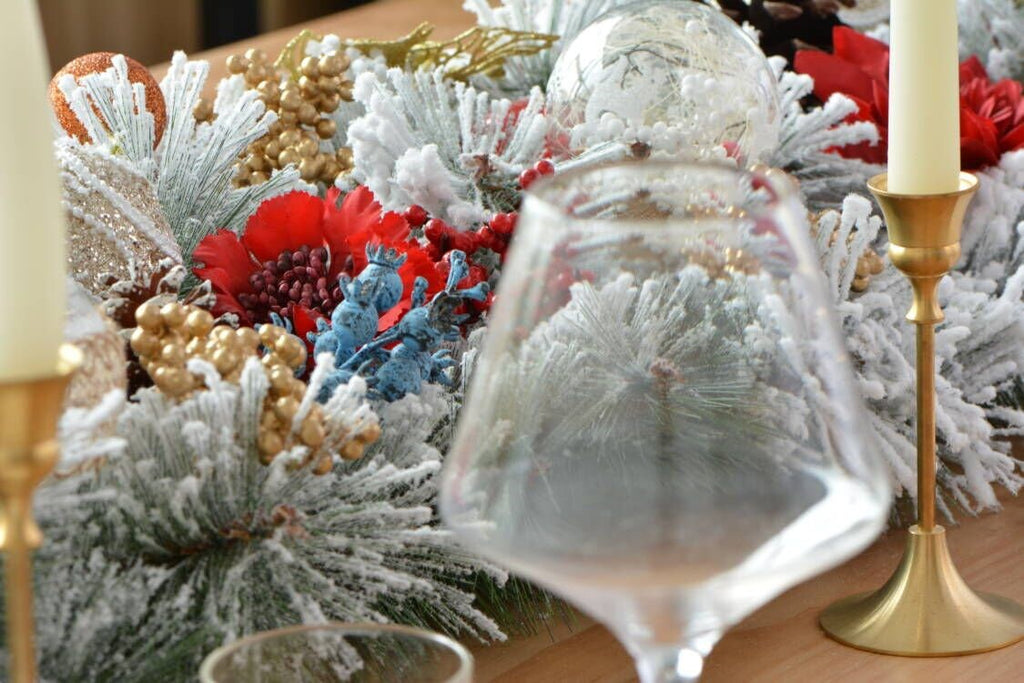 Christmas Garland Table Runner Garland for Mantle, Staircase, Banister