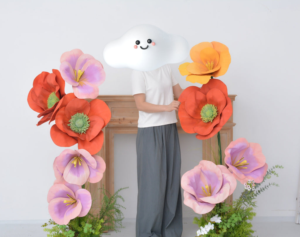 Customizable Giant EVA Flowers - Oversized Flowers for Window Display and Event Decor