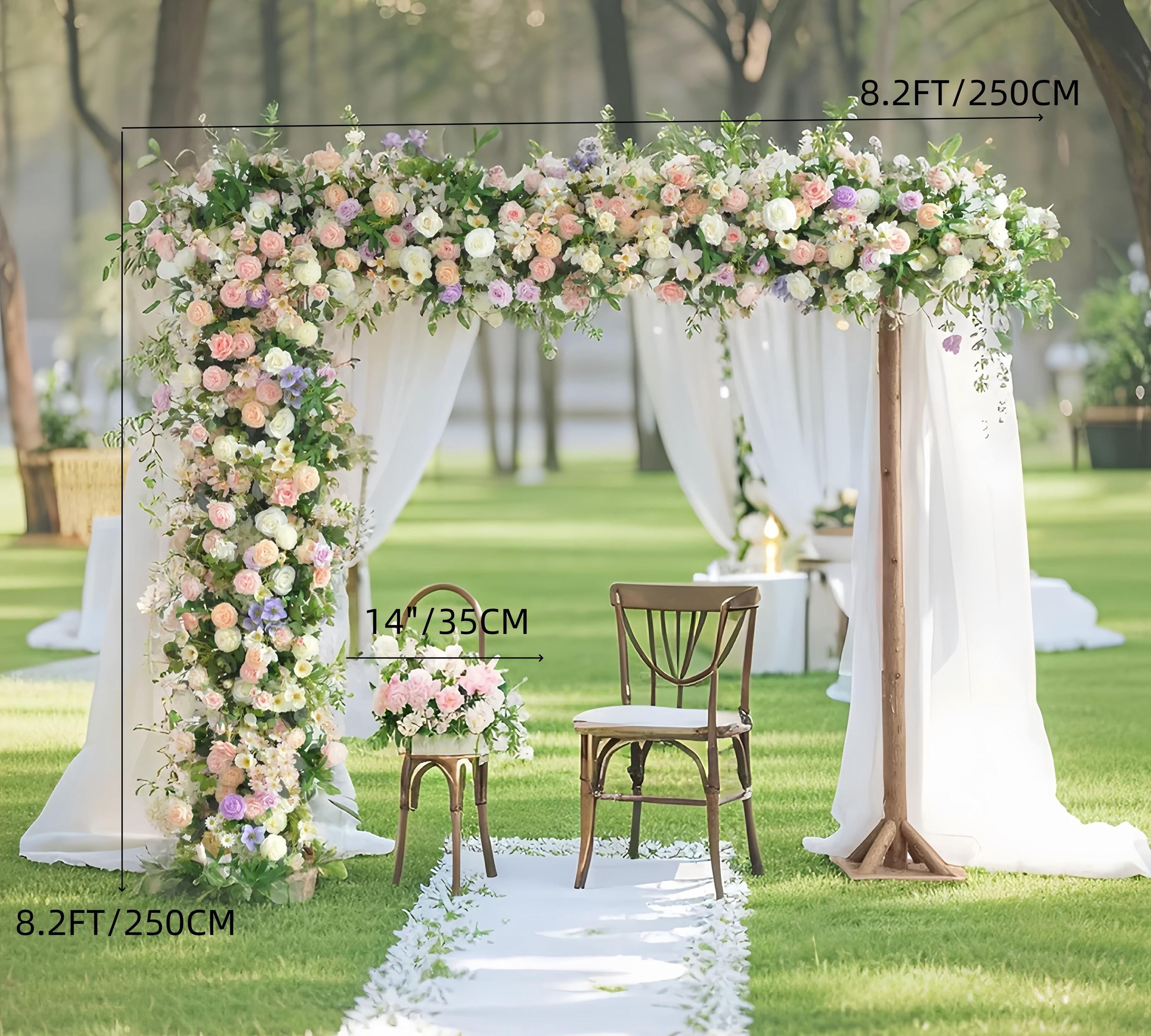 Wedding Arch Flower Garland: Blush, Cream, Lavender & White