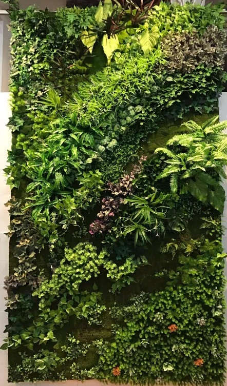 Customizable Faux Green Wall Aesthetics Artificial Oasis Creating Green Spaces Indoors