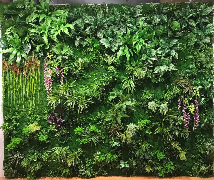 Customizable Faux Green Wall Aesthetics Artificial Oasis Creating Green Spaces Indoors