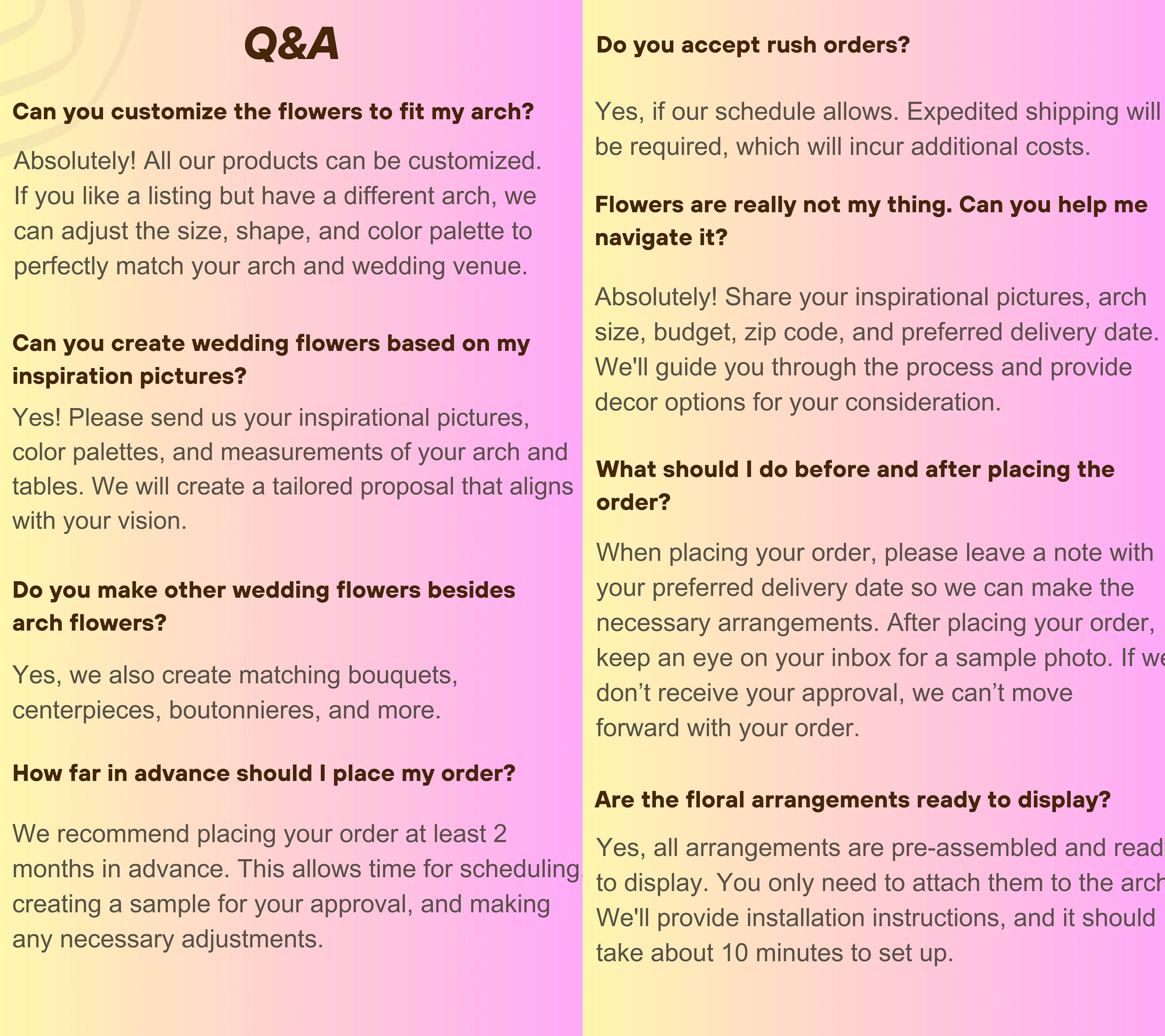 Pastel Wildflower Mantel & Floor Arrangement: Soft Pink, Peach, Lavender Decor