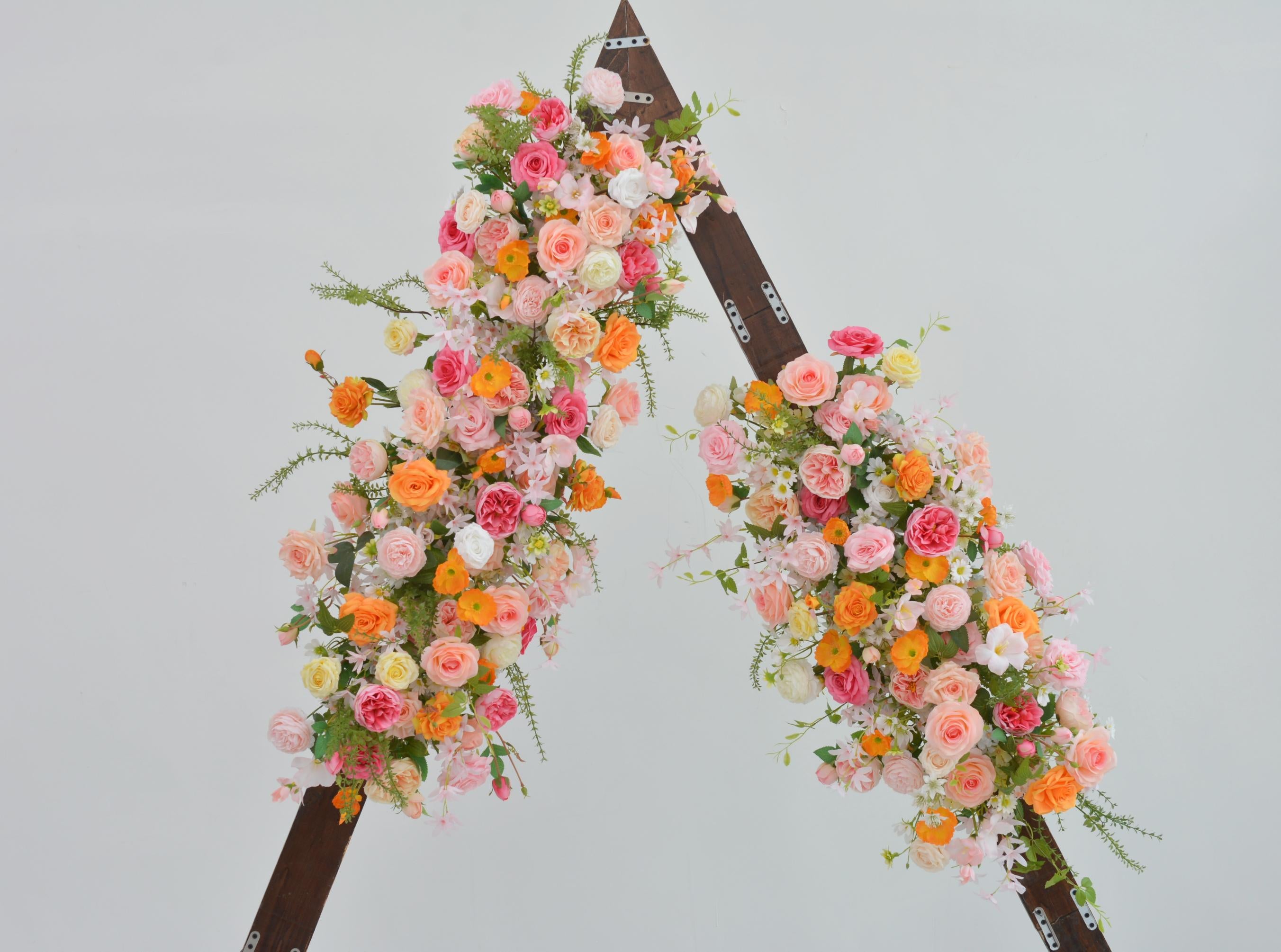 Hot Pink Wedding Arch Flowers: Customizable Ceremony Decor