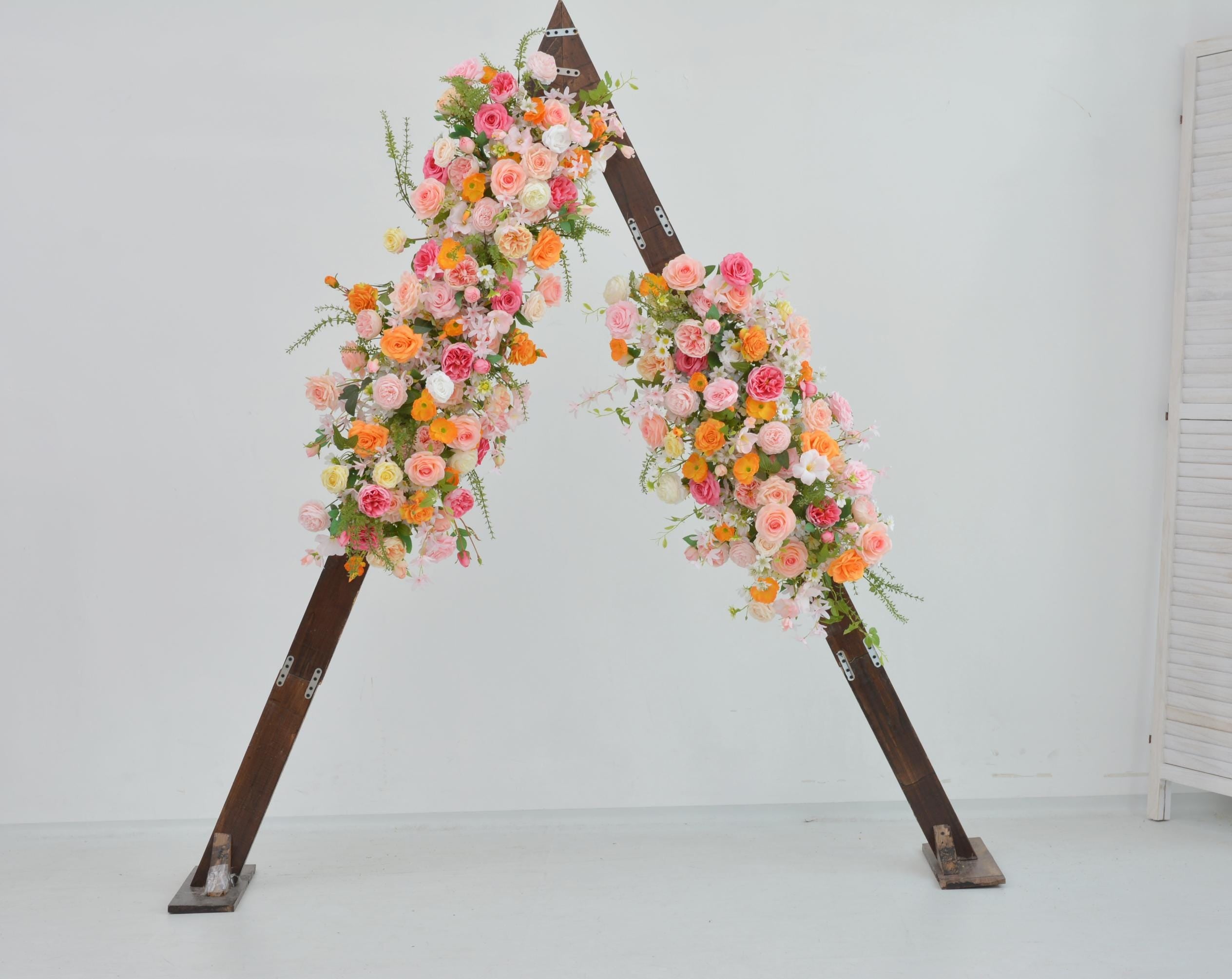 Hot Pink Wedding Arch Flowers: Customizable Ceremony Decor