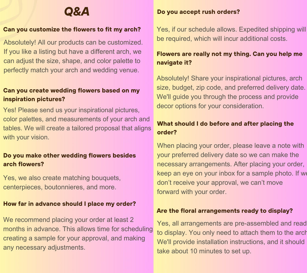 Artificial Wedding Arch Swag with White Lily and Eucalyptus