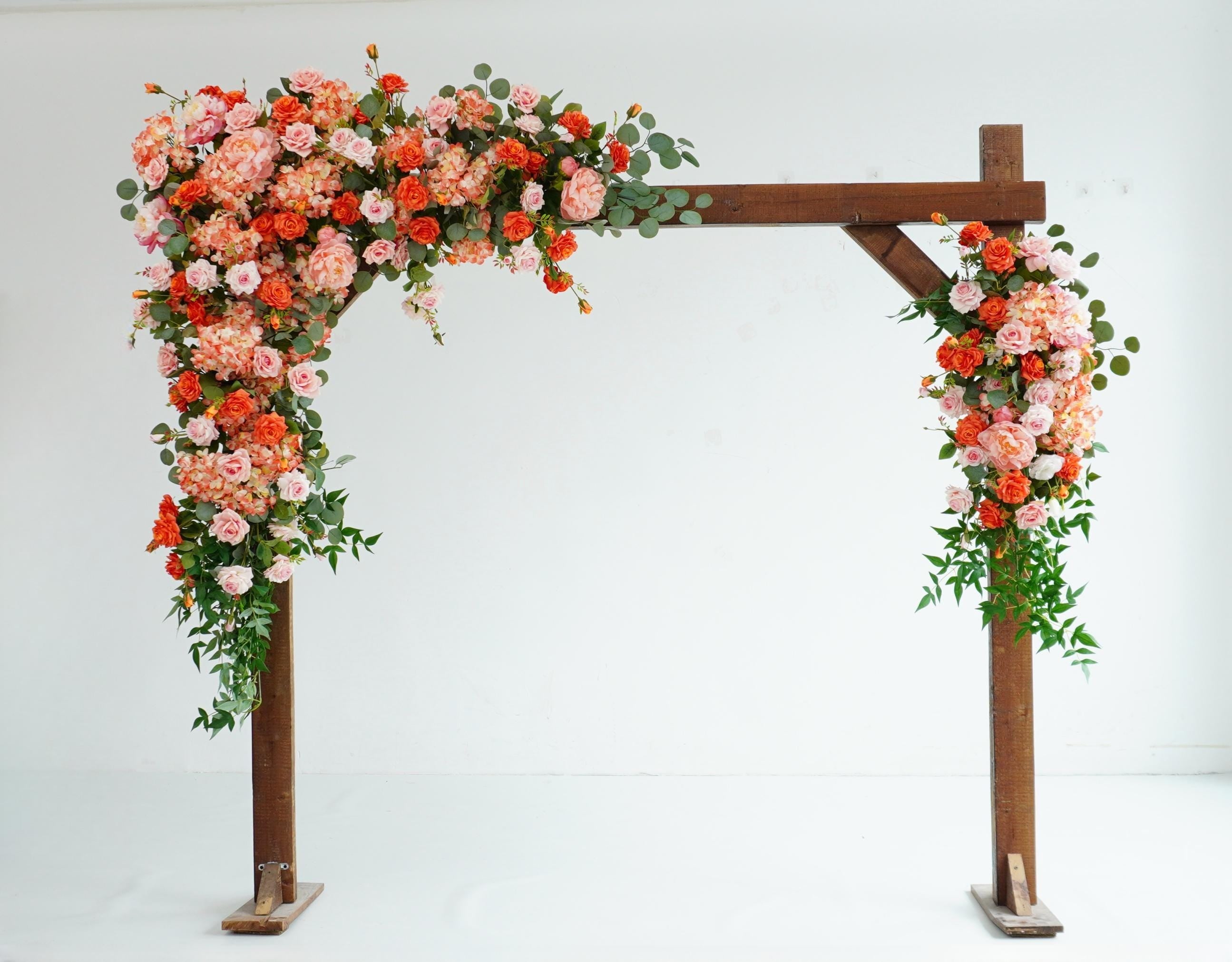 Floral Arch Swag Set: Coral, Pink & Greenery Wedding Decor