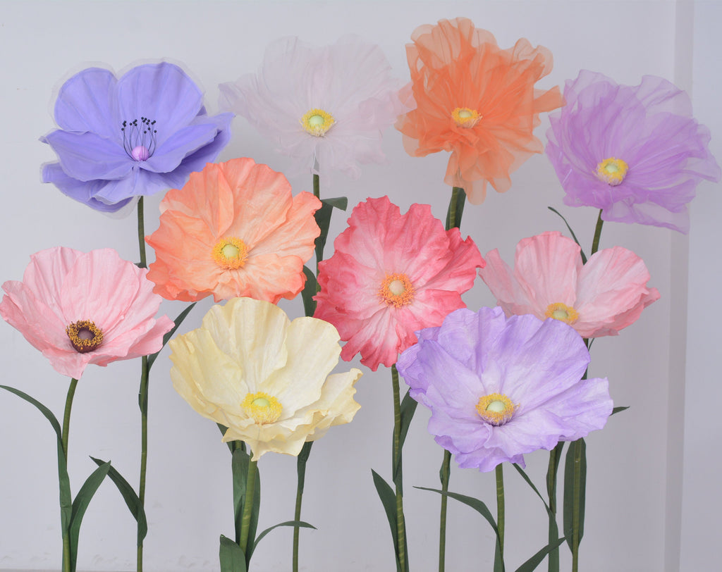 Customizable Giant Paper Silk Flowers Oversized Flowers for Events