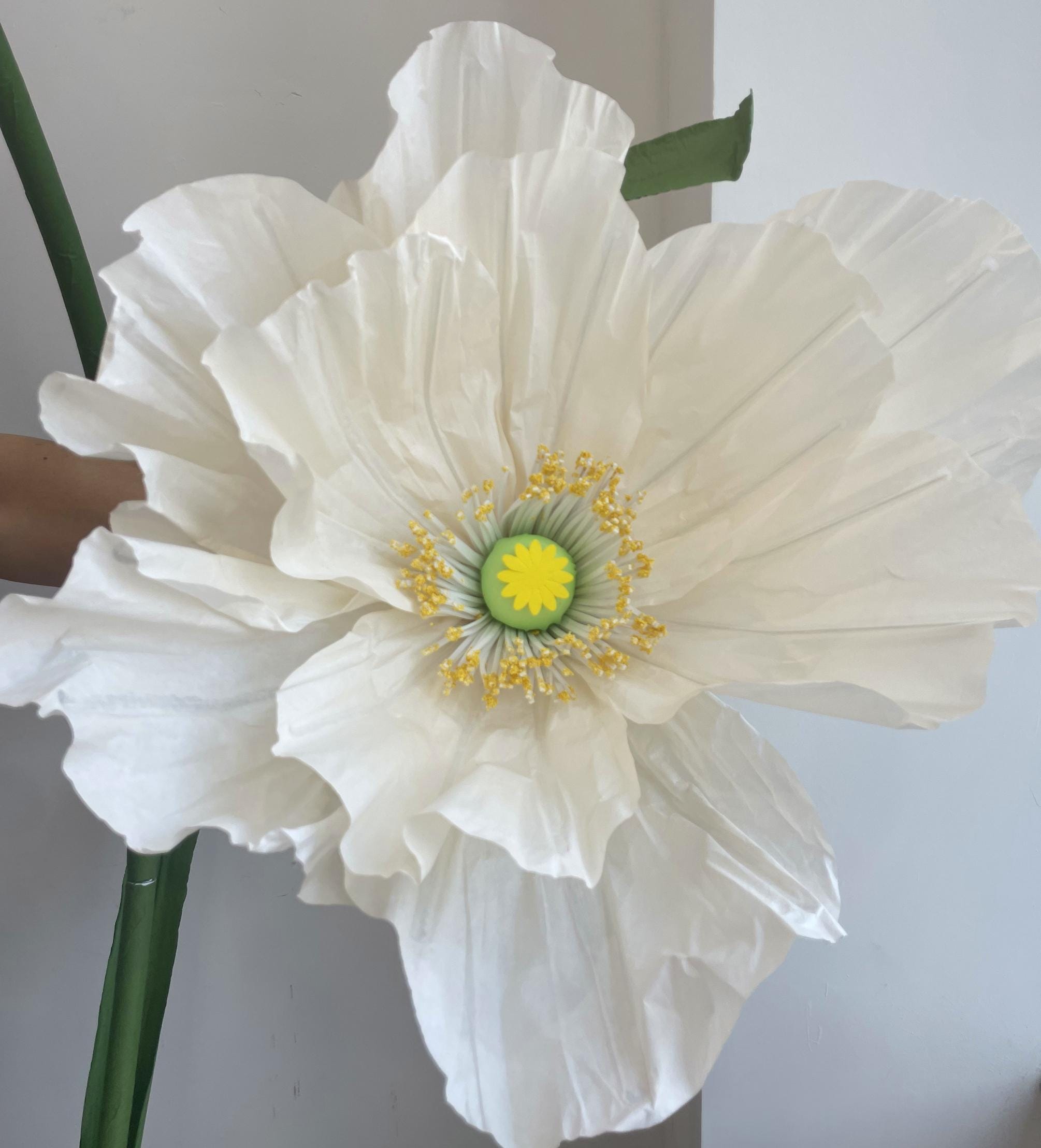 Giant Paper Flower Display for Event Decoration Handcrafted Standing Installation