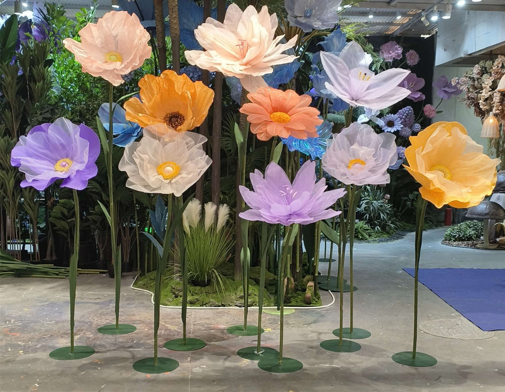 Customizable Giant Paper Silk Flowers Oversized Flowers for Events