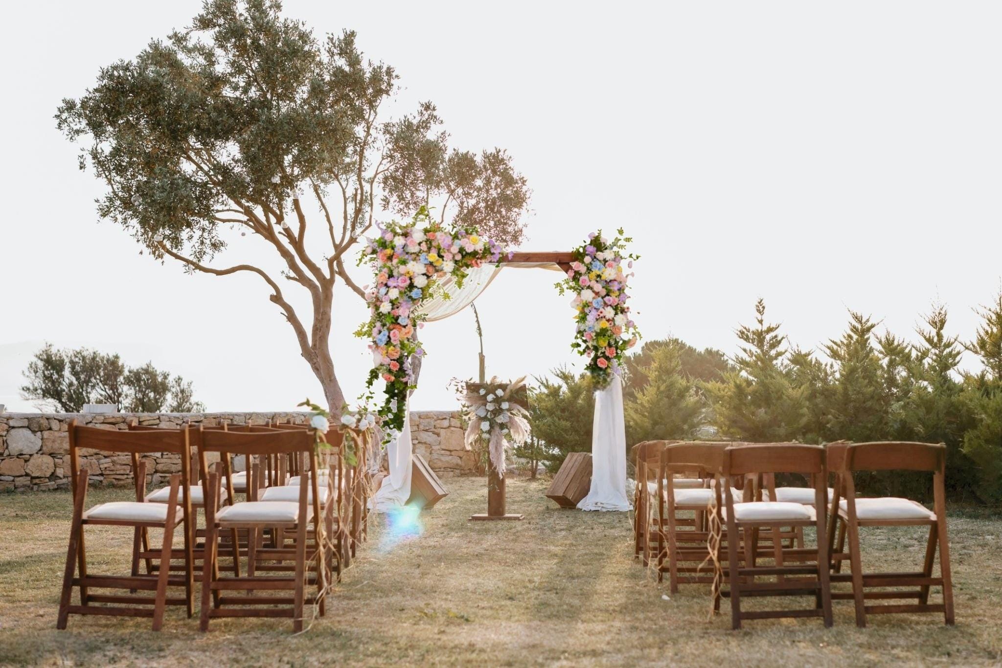 Floral Wedding Arch Swag Set: Pastel Pink, Lavender, Blue Blooms