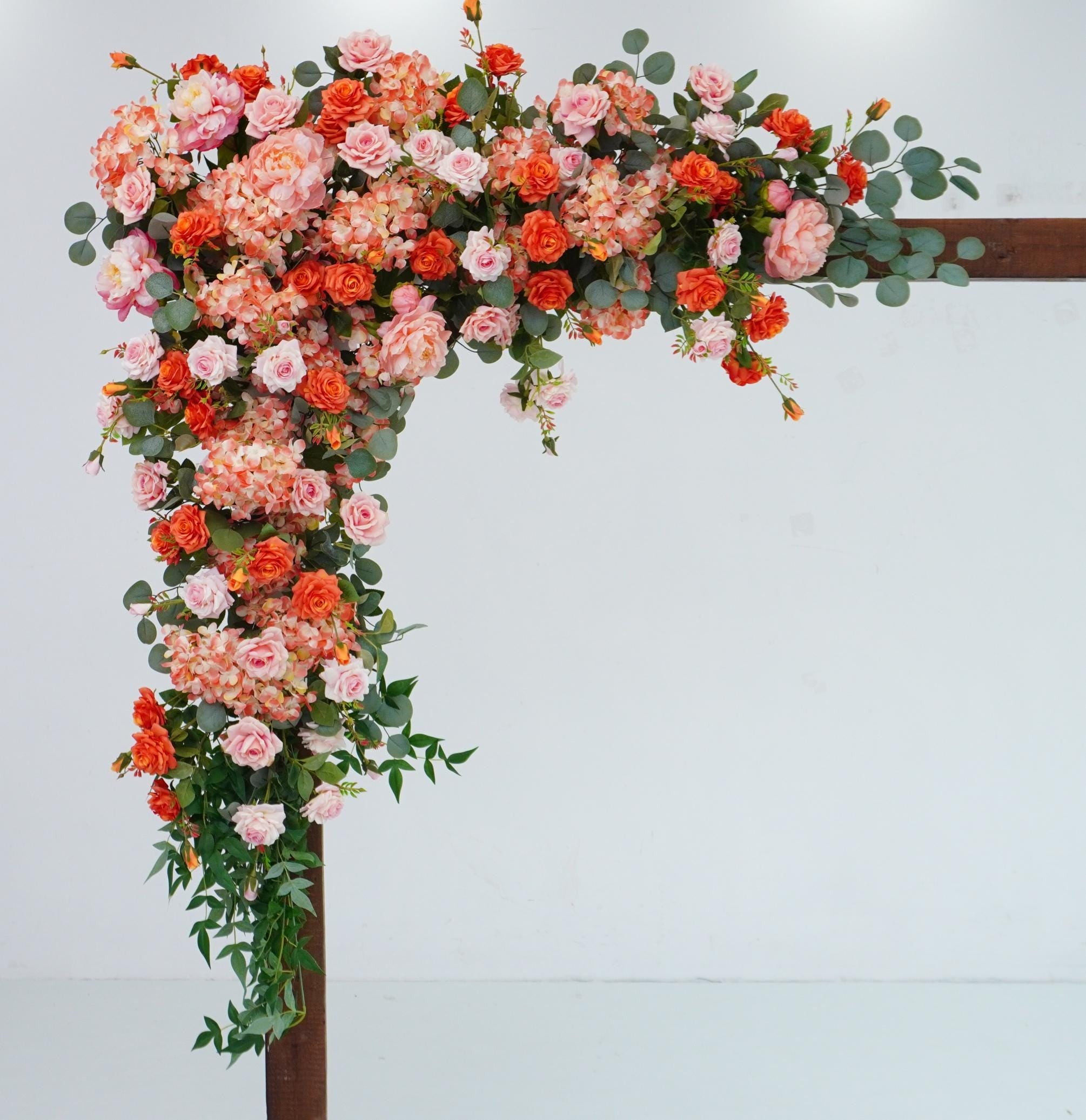 Floral Arch Swag Set: Coral, Pink & Greenery Wedding Decor