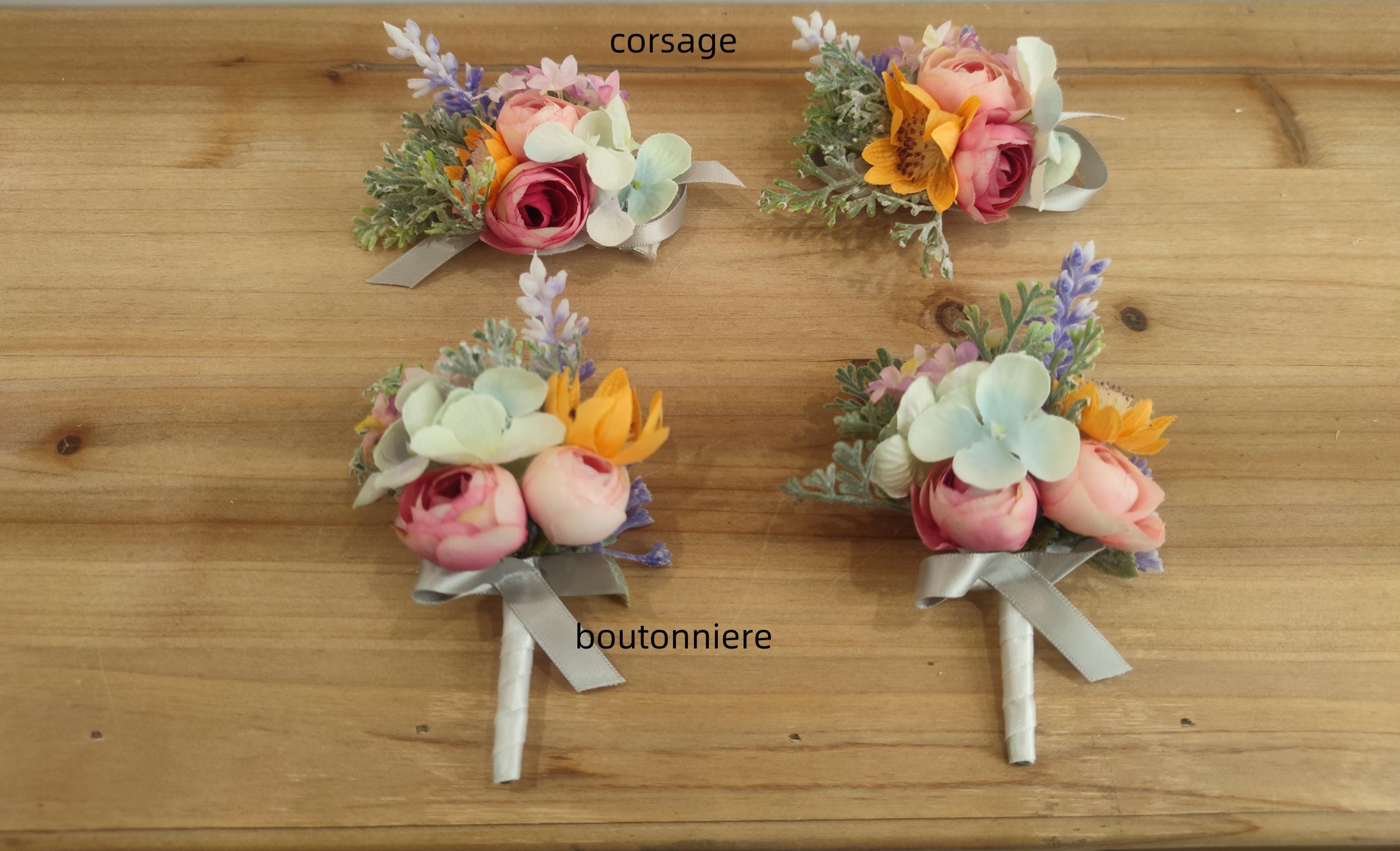 Pastel Wildflower Wedding Arbor Arrangements with Light Pink, Orange, Purple, and Blue Accents