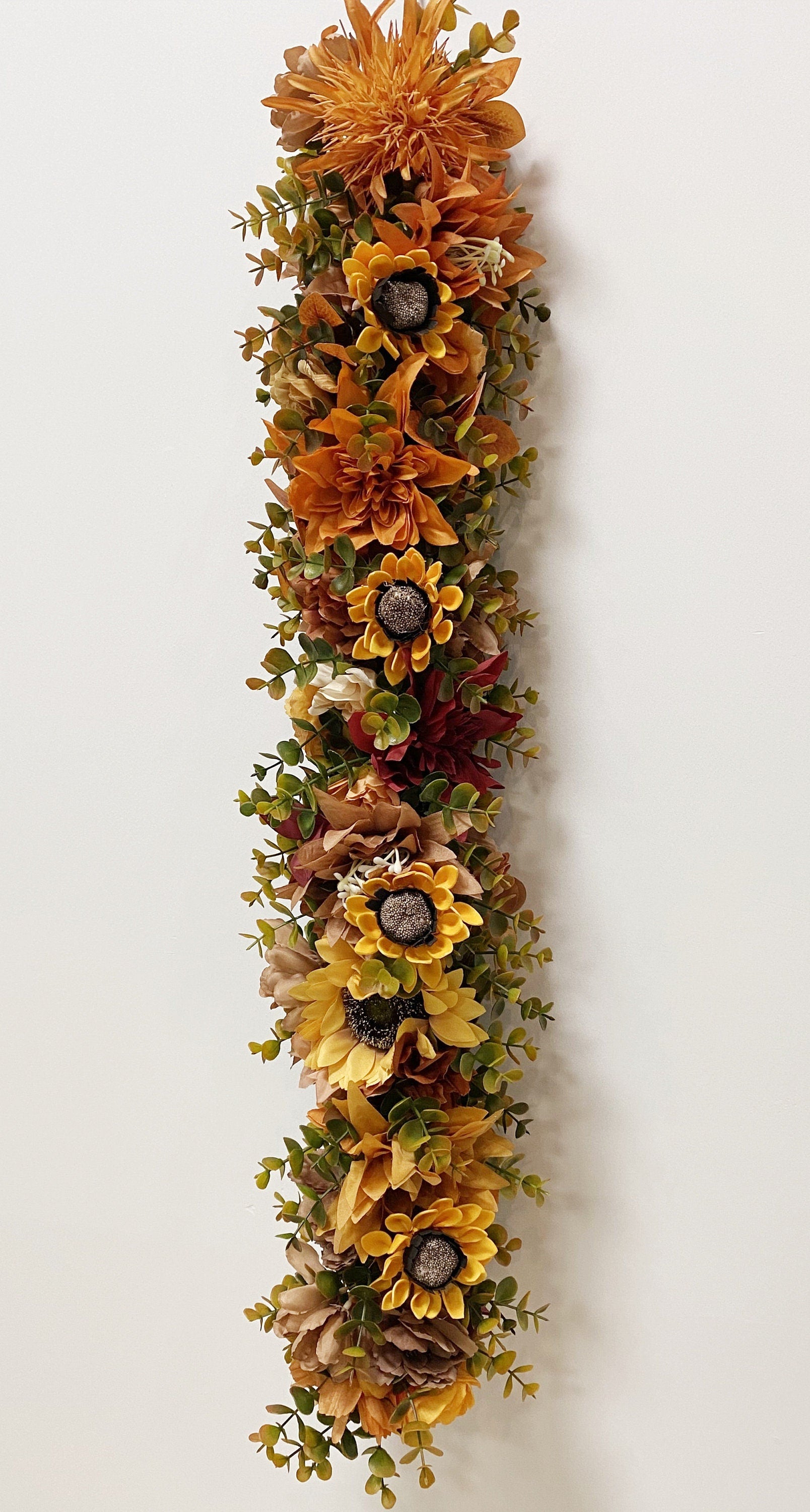 Autumn Eucalyptus Flower Garland: Thanksgiving Wedding Decor