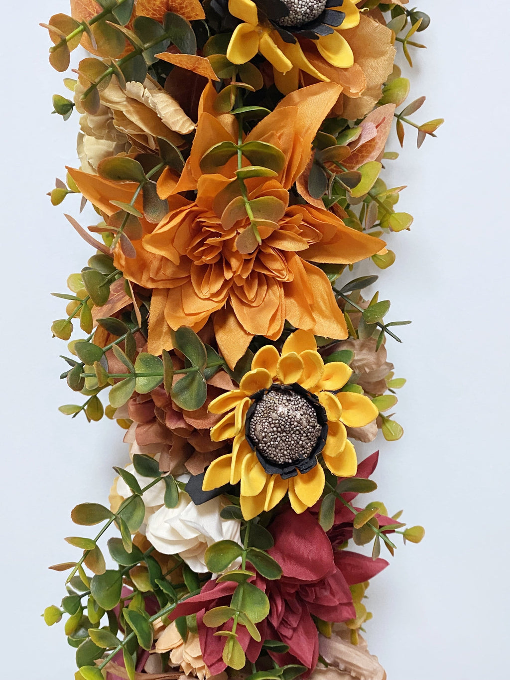 Autumn Eucalyptus Flower Garland: Thanksgiving Wedding Decor