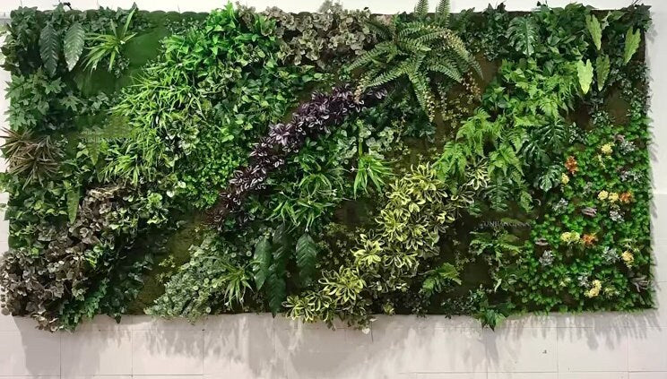 Customizable Faux Green Wall Aesthetics Artificial Oasis Creating Green Spaces Indoors