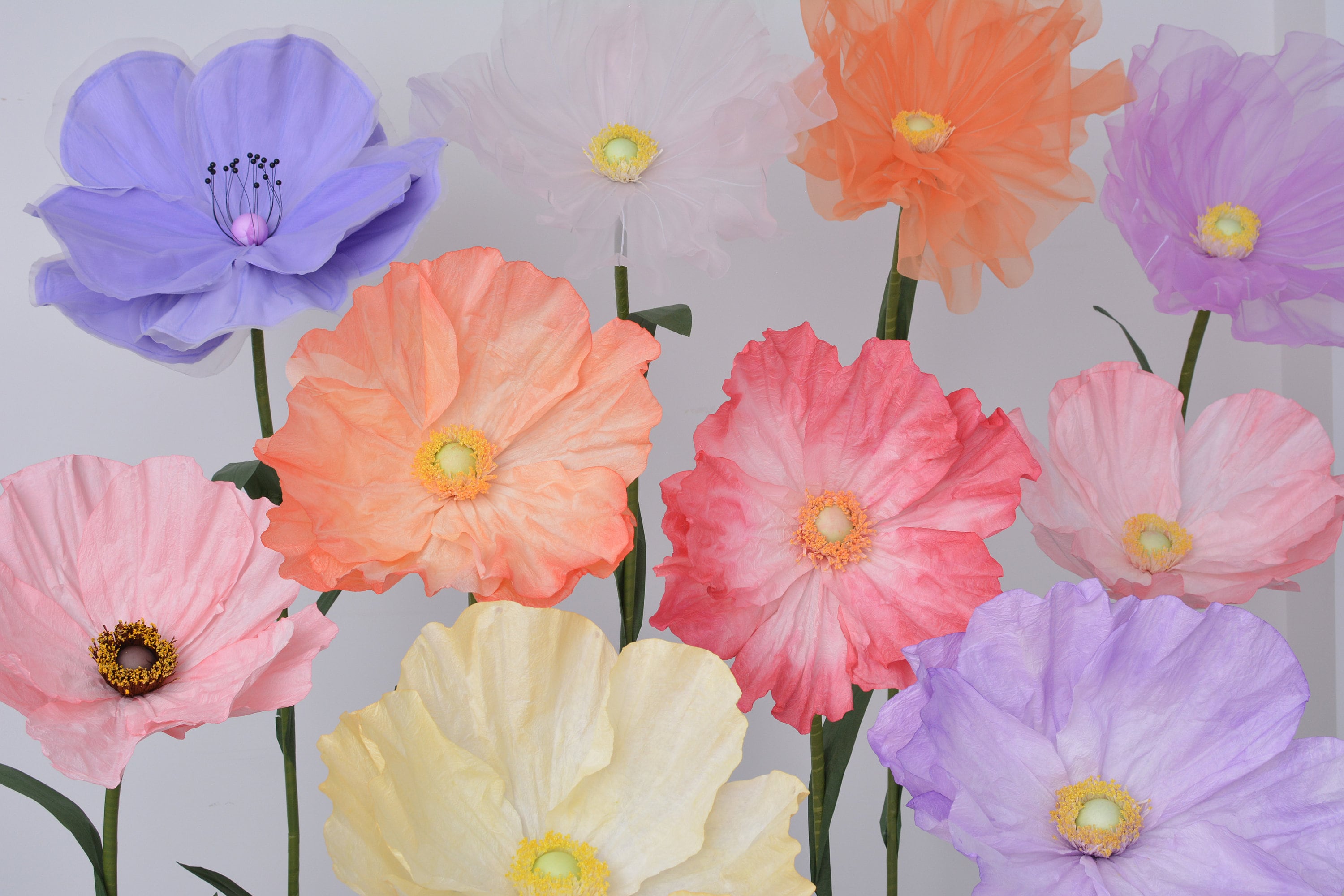 Customizable Giant Paper Silk Flowers Oversized Flowers for Events