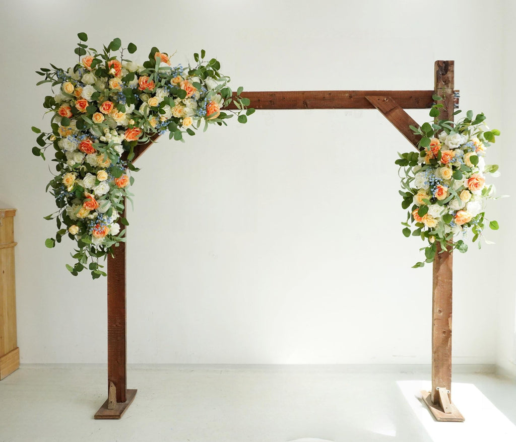 Corner Floral Arch Swag Set for Event and Venue Decoration  Artificial Flower Arrangement