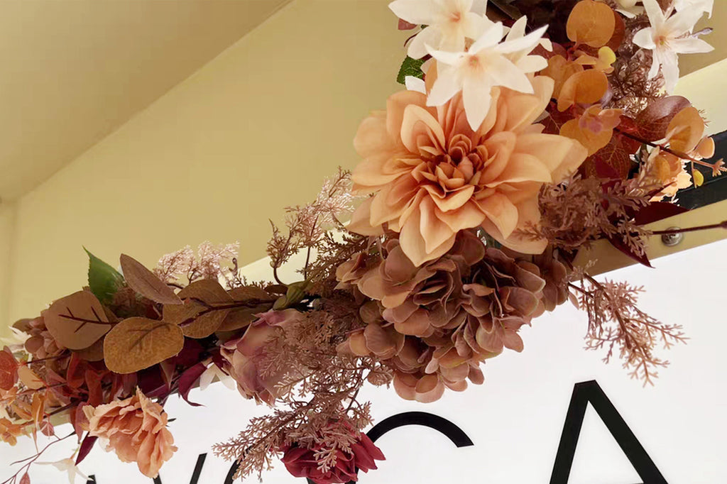Fall Flower Garland: Autumn Wedding Arch Centerpiece