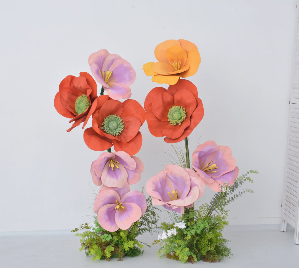 Customizable Giant EVA Flowers - Oversized Flowers for Window Display and Event Decor