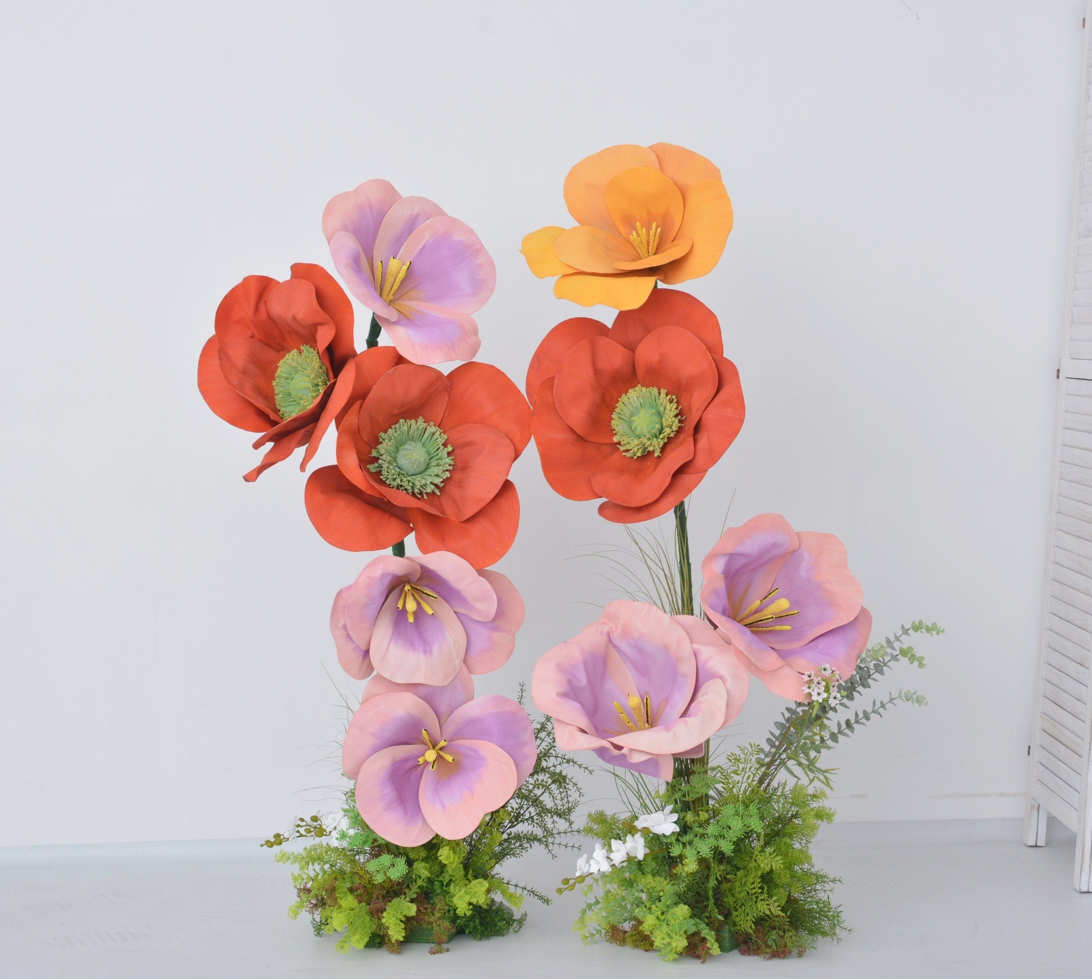 Customizable Giant EVA Flowers - Oversized Flowers for Window Display and Event Decor